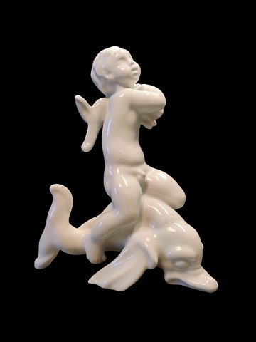 Bing & Grondahl Figurine No 4058 Boy on Dolphin