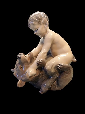Royal Copenhagen Figurine Faun with Bear No 648