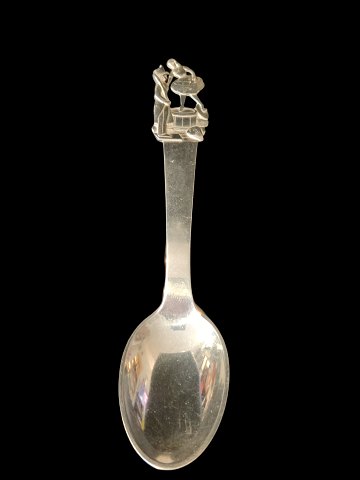 Dåbsgave: H.C. Andersen Eventyr Barneske i Sølv. Den standhaftige tinsoldat 
Måler 15 cm