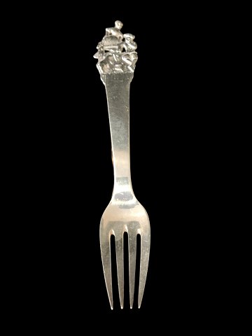Babtism gift: H.C.Andersen Fairy tale childrens fork in silver