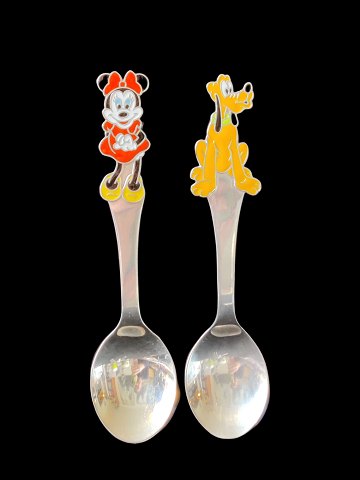 Dåbsgave. Disney Sterling sølv ske. Vi har en med Minnie Mouse og en med Pluto.