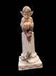 Royal Copenhagen Figurine Faun on pedistal with lizzard No 433